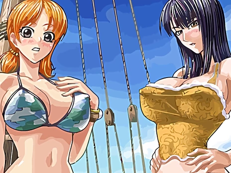 Nami and Nico Robin Fuckfest